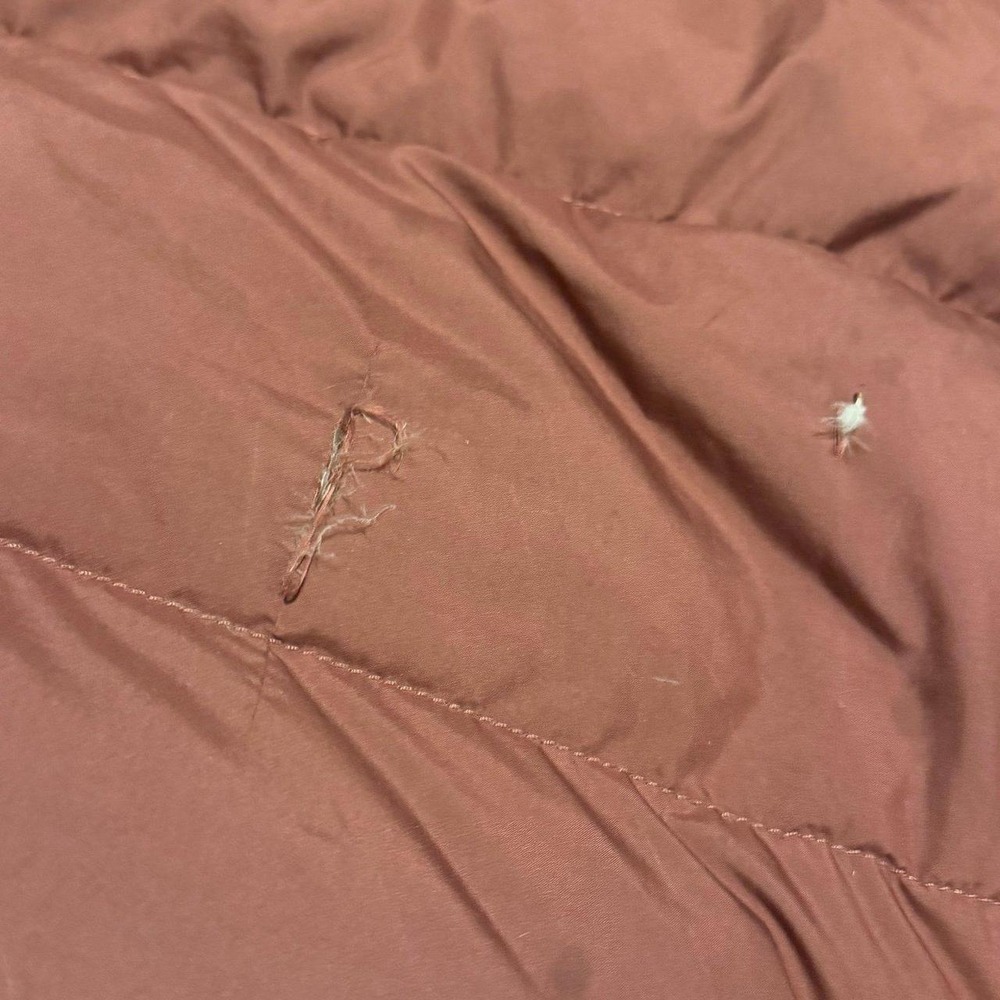 The North Face Girls Size 12 600 Fill Down Puffer Jacket Hooded Mauve Pink - Picture 8 of 8